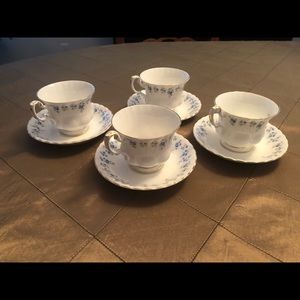 4 Royal Albert Memory Lane Tea cups and saucers